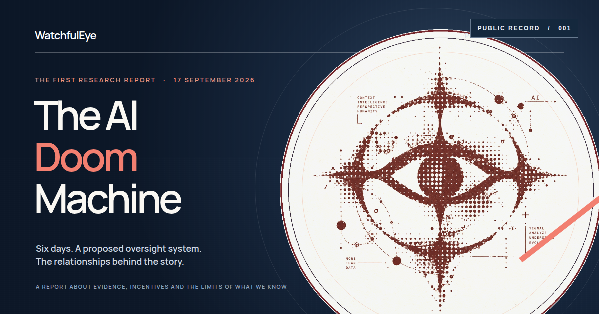 WatchfulEye Public Record. The AI Doom Machine. 17 September 2026.